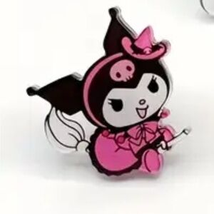 New Kuromi Acrylic Pin ( Pink ) #107